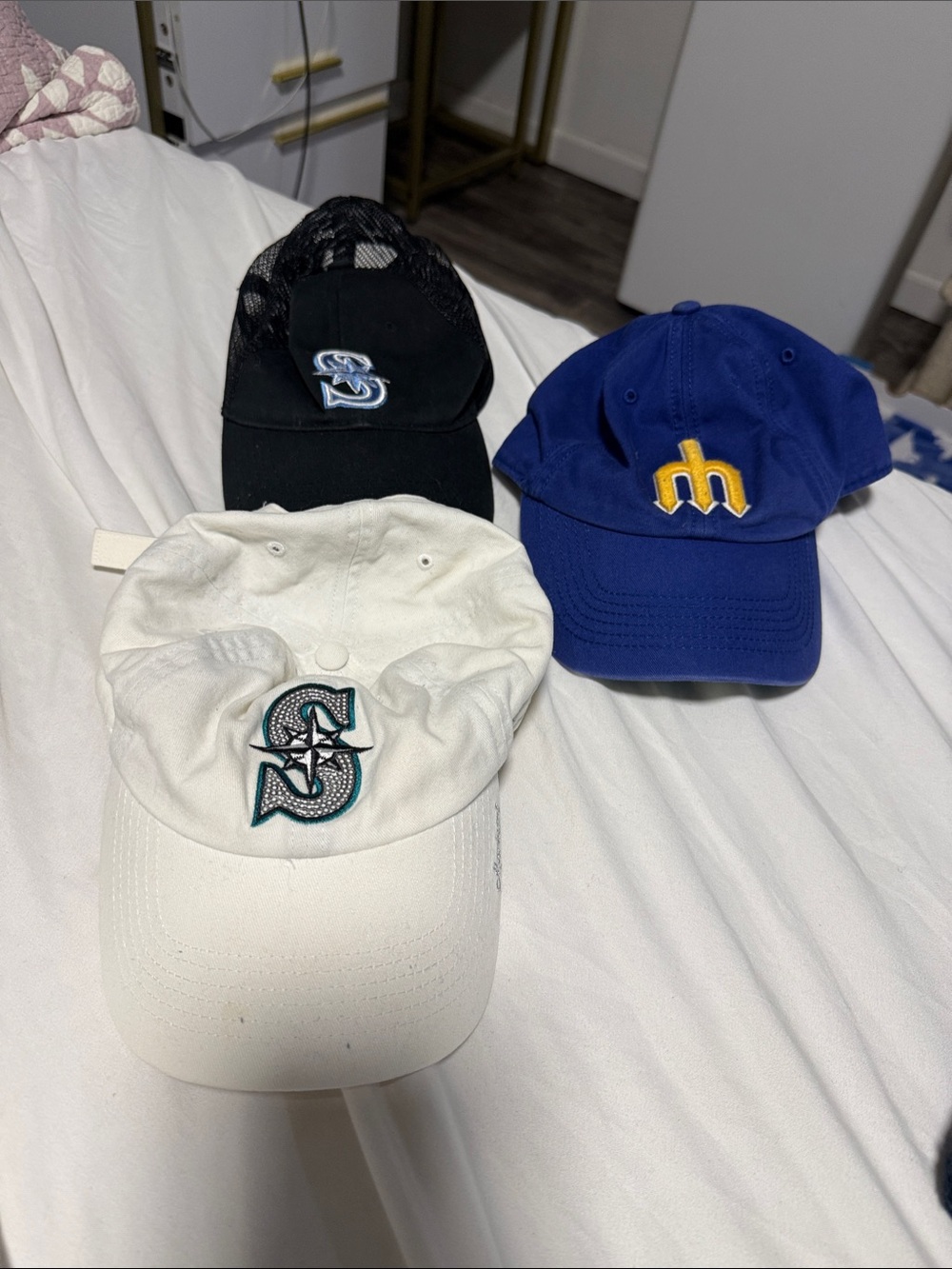 Seattle mariners lot of 3 hats adjustable